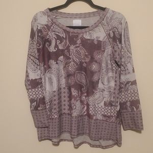 Sunday purple Paisley shirt